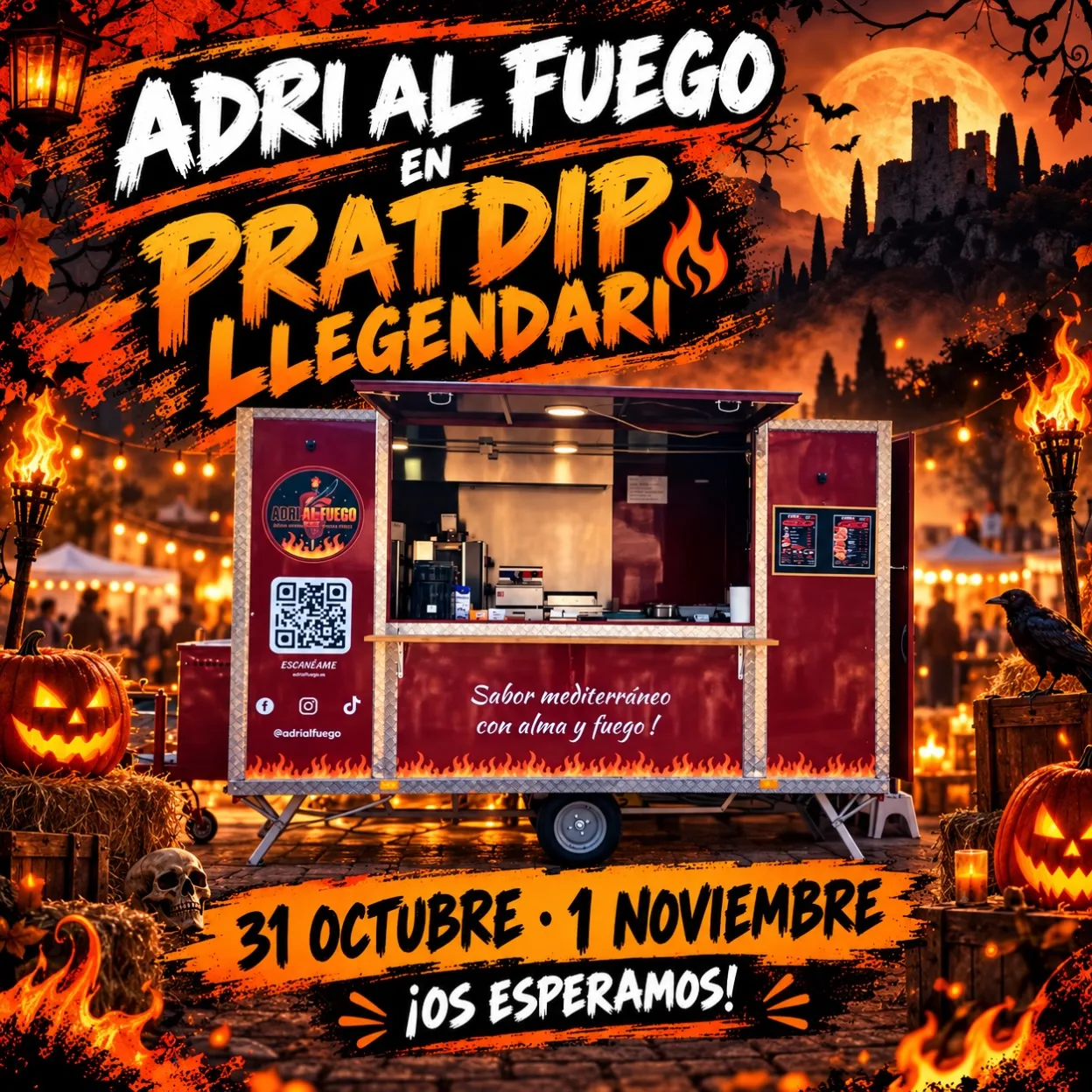 🔥 Adri al Fuego en Pratdip Llegendari 2026 🧛